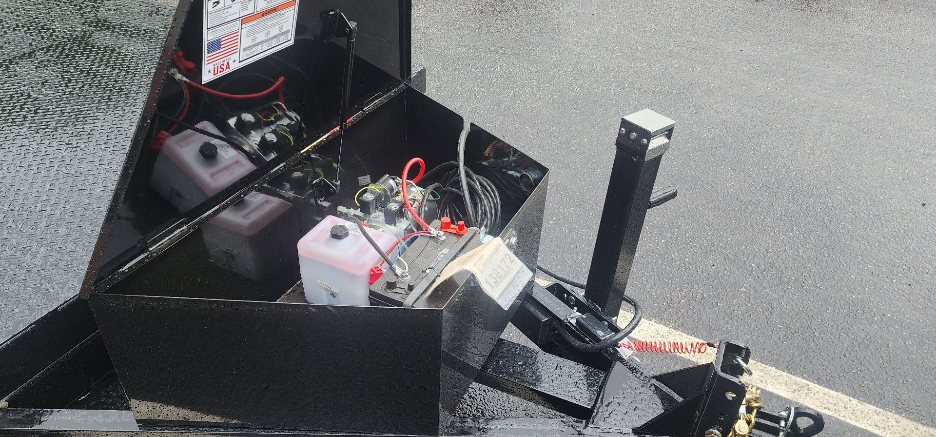 New 7 x 20 BWISE Hydraulic Tilt Equipment /Car Hauler Trailer 10k ***WINCH PACKAGE