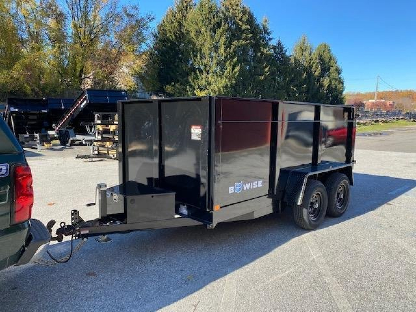 New 6 x 10 BWISE Low Pro Dump Trailer 44" High Sides****  10k
