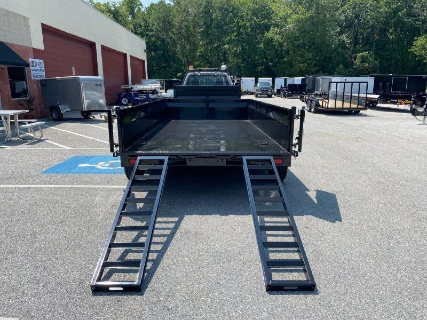 New 7 x 12 BWISE Low Pro Dump Trailer 10k