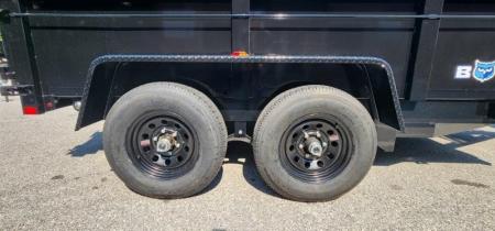 New 7 x 12 BWISE Low Pro Dump Trailer 10k
