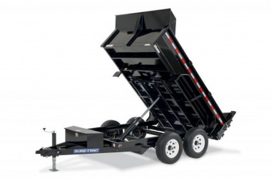 New 6 x 10 Sure Trac Low Profile Single Ram Dump, 7K GVWR  ***Ramps Underneath, Dual Acting Tailgate, Power Up/Down Hyd.