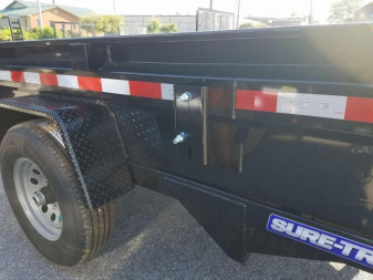 New 5 x 8 Sure Trac SD Low Pro Dump Trailer, 5k GVWR