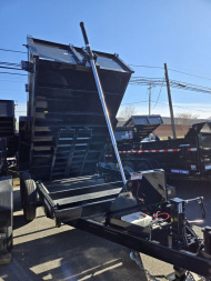 New 7 x 12 Sure-Trac HD Telescopic Dump Trailer, 14K GVWR ***w/Ramps, Combo Gate, Tarp Kit & Battery Charger