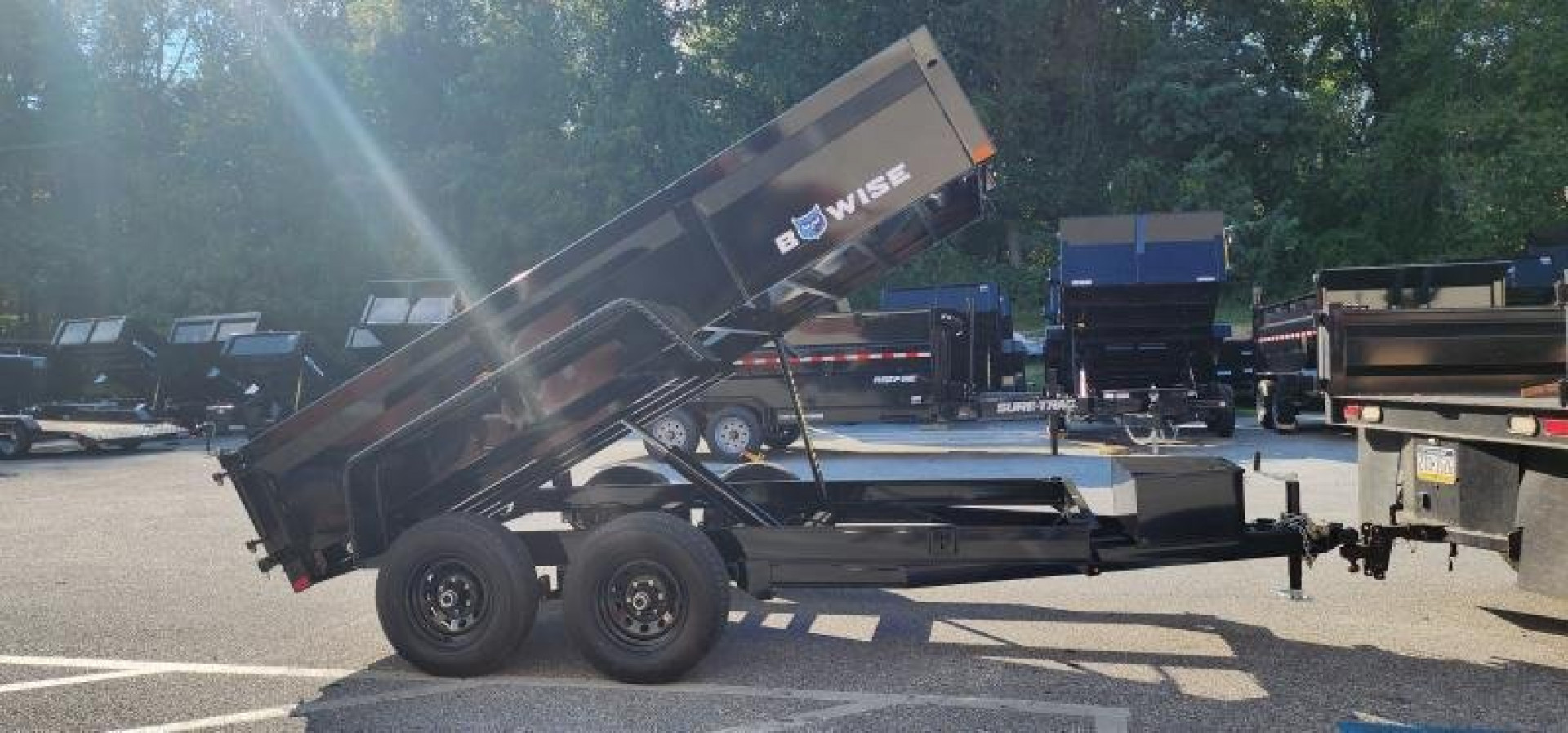 New 6 x 12 BWISE Low Pro Dump Trailer 10k
