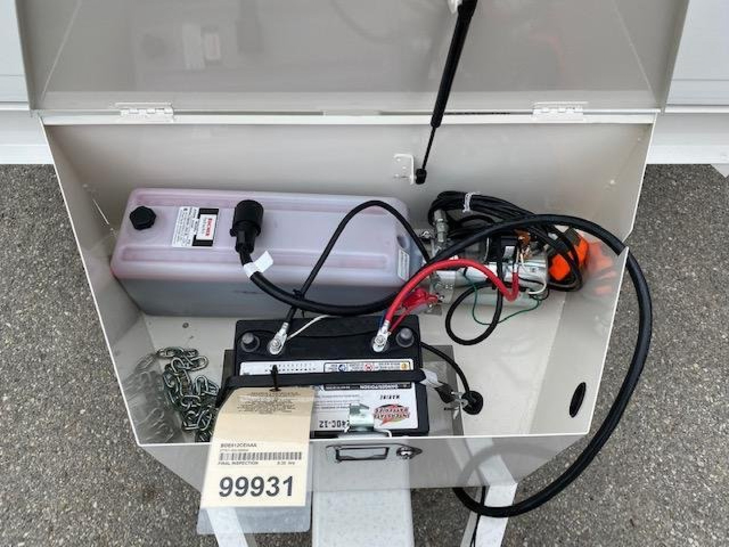 New 6 x 12 BWISE Low Pro Dump Trailer 10k  **White**