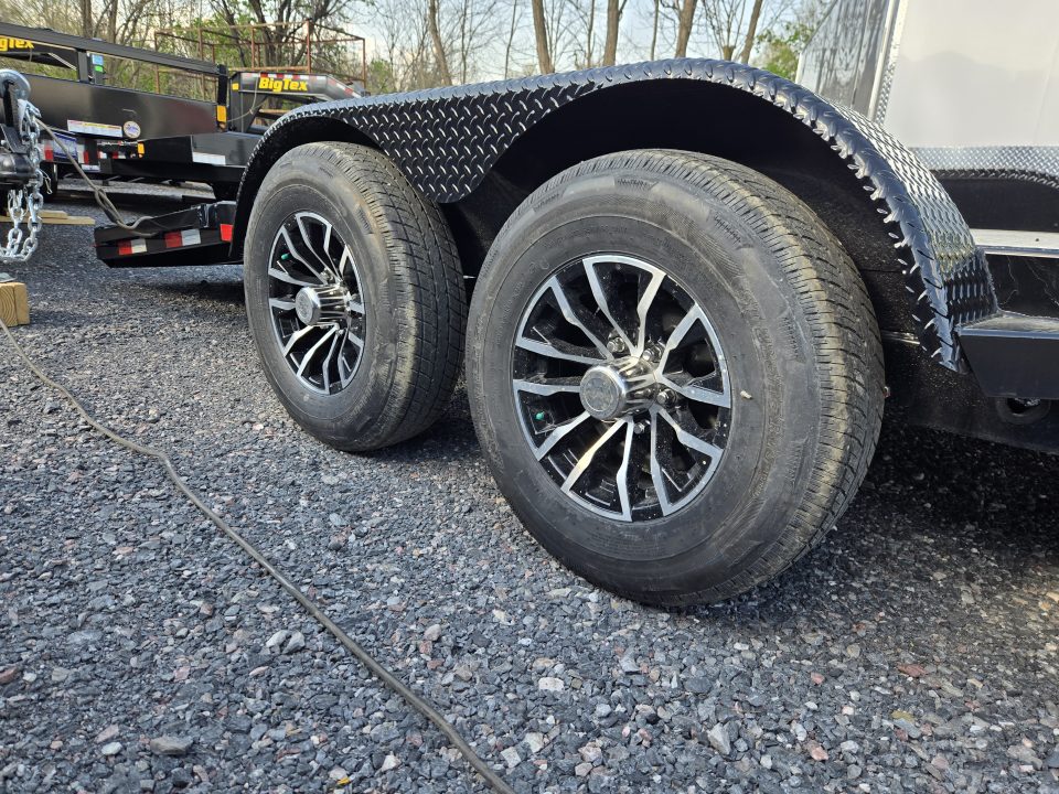 New 7 x 20 Sure Trac Steel Deck Car Hauler, 10k GVWR **w/ DS Removable Fender & Alum Wheels