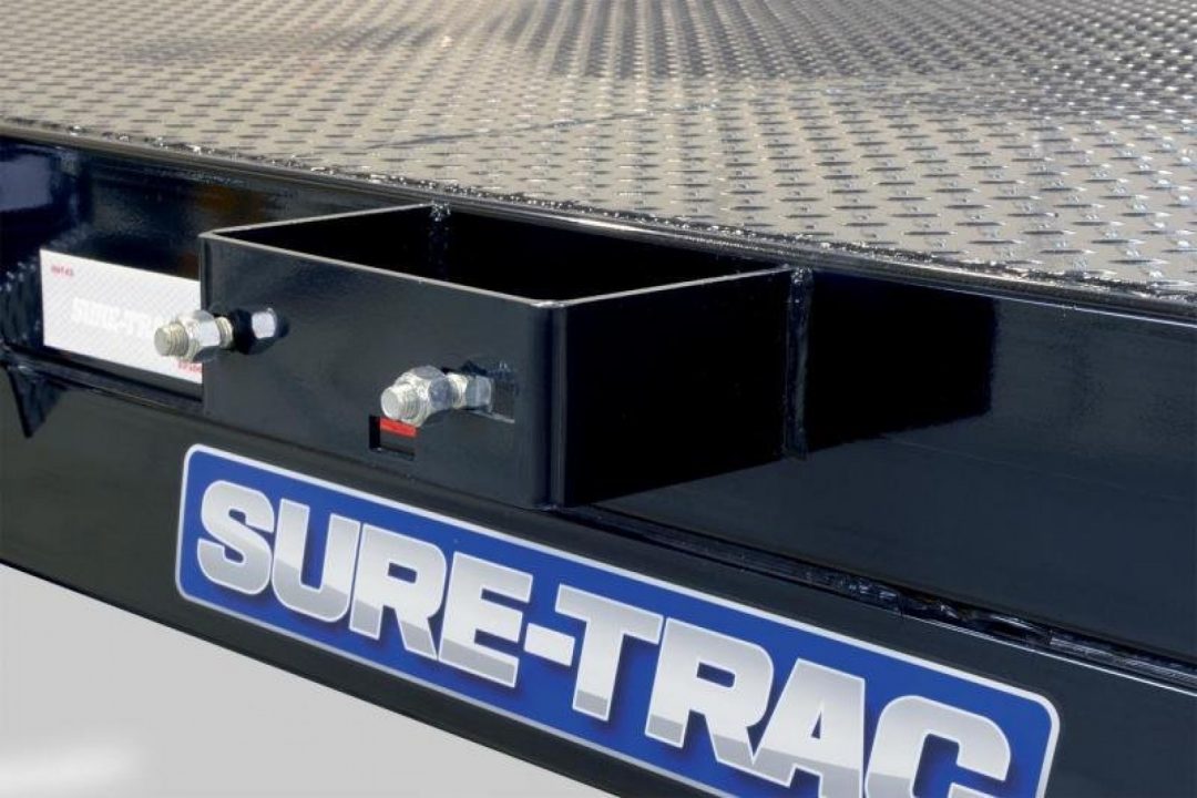 New 7 x 20 Sure Trac Steel Deck Car Hauler, 10k GVWR **w/ DS Removable Fender & Alum Wheels