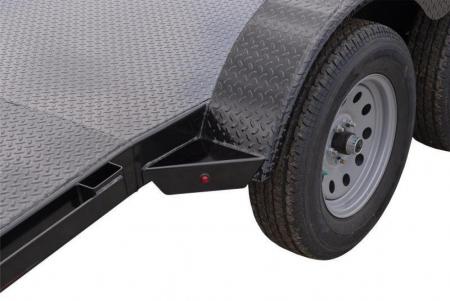 New 7 x 20 Sure Trac Steel Deck Car Hauler, 10k GVWR **w/ DS Removable Fender & Alum Wheels