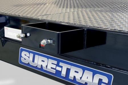 New 7 x 20 Sure Trac Steel Deck Car Hauler, 10k GVWR **w/ DS Removable Fender & Alum Wheels