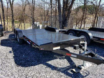 New 7 x 20 Sure Trac Steel Deck Car Hauler, 7K GVWR ***w/DS Removable Fender & Aluminum Wheels