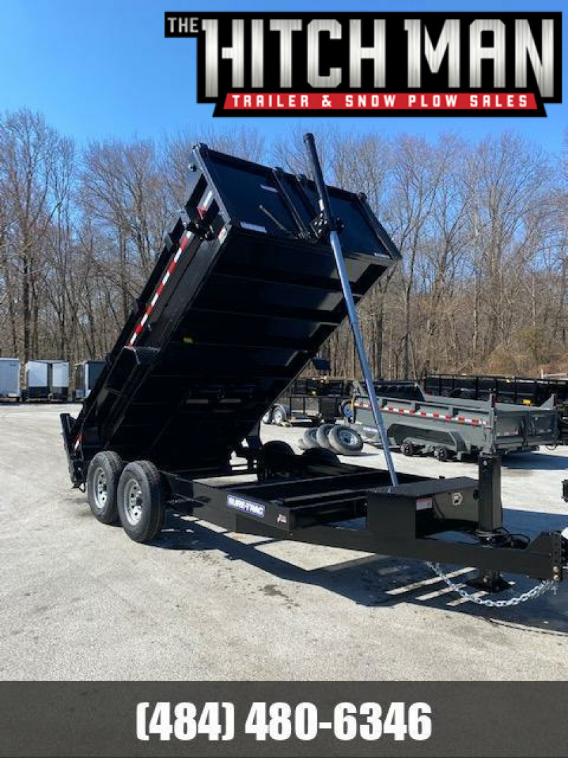 New SALE***7 x 14 Sure-Trac Low-Pro Telescopic Dump Trailer 14k w/ Hydraulic Jack