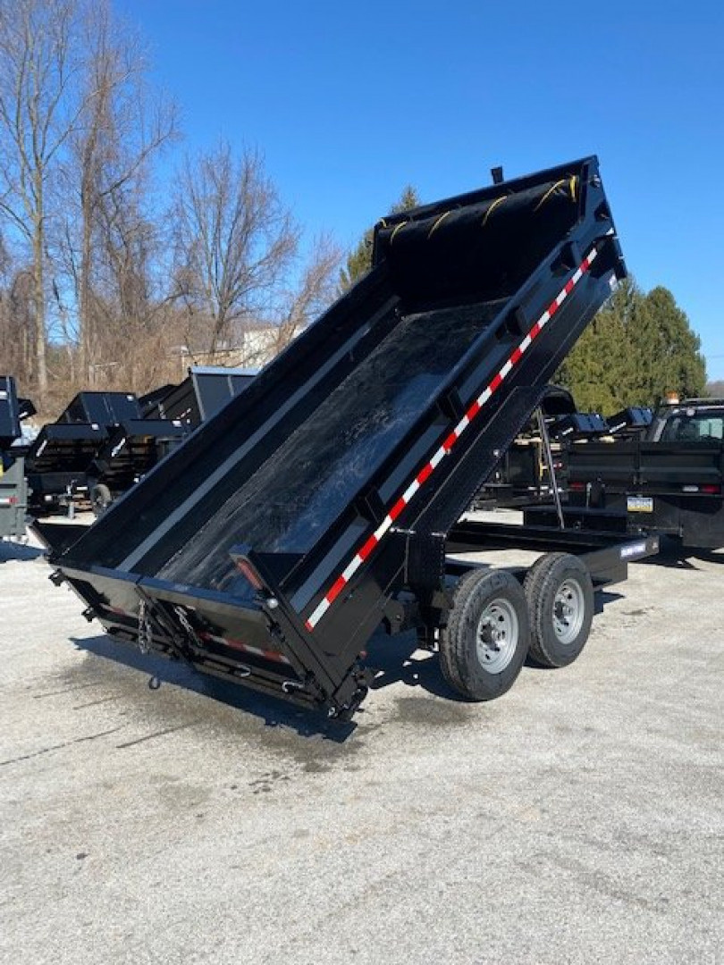 New SALE***7 x 14 Sure-Trac Low-Pro Telescopic Dump Trailer 14k w/ Hydraulic Jack