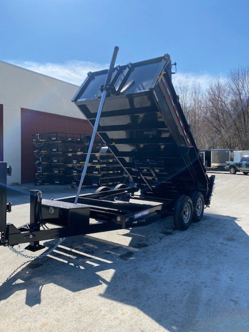 New SALE***7 x 14 Sure-Trac Low-Pro Telescopic Dump Trailer 14k w/ Hydraulic Jack