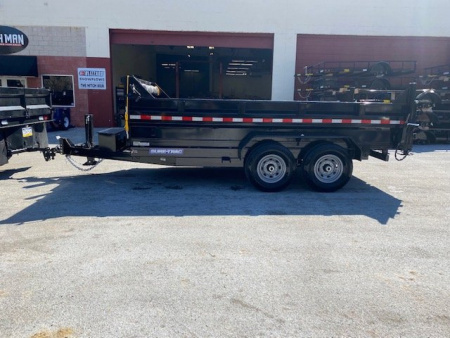 New SALE***7 x 14 Sure-Trac Low-Pro Telescopic Dump Trailer 14k w/ Hydraulic Jack