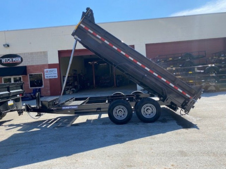 New SALE***7 x 14 Sure-Trac Low-Pro Telescopic Dump Trailer 14k w/ Hydraulic Jack