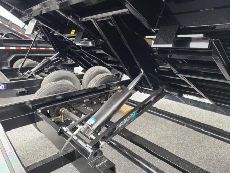 New 7 x 12 Sure-Trac Scissor Hoist HD Dump Trailer, 12k GVWR w/Tarp Kit & 110V Battery Charger