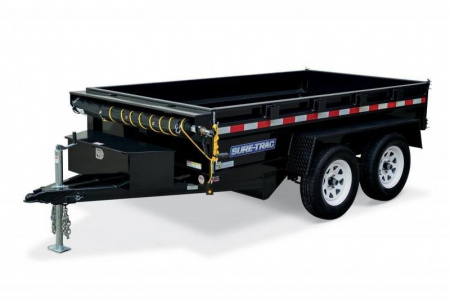 New 5 x 8 Sure Trac SD Low Pro Dump Trailer, 5k GVWR