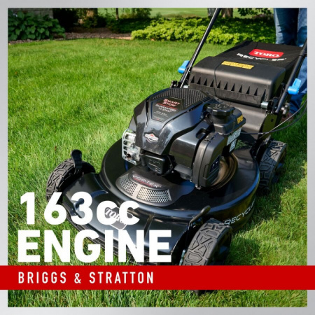 New Toro 22 in. Recycler Max Walk Power Mower, RWD w/ Personal Pace & SmartStow Gas Lawn Mower, 163cc Briggs & Stratton Engine