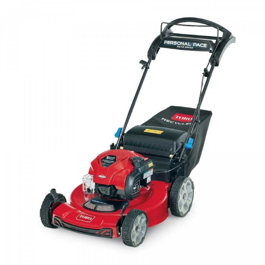 New Toro 22" Recycler Walk Power Mower, RWD w/ SMARTSTOW, Personal Pace Auto-Drive, High Wheel, 150cc Briggs & Stratton Engine