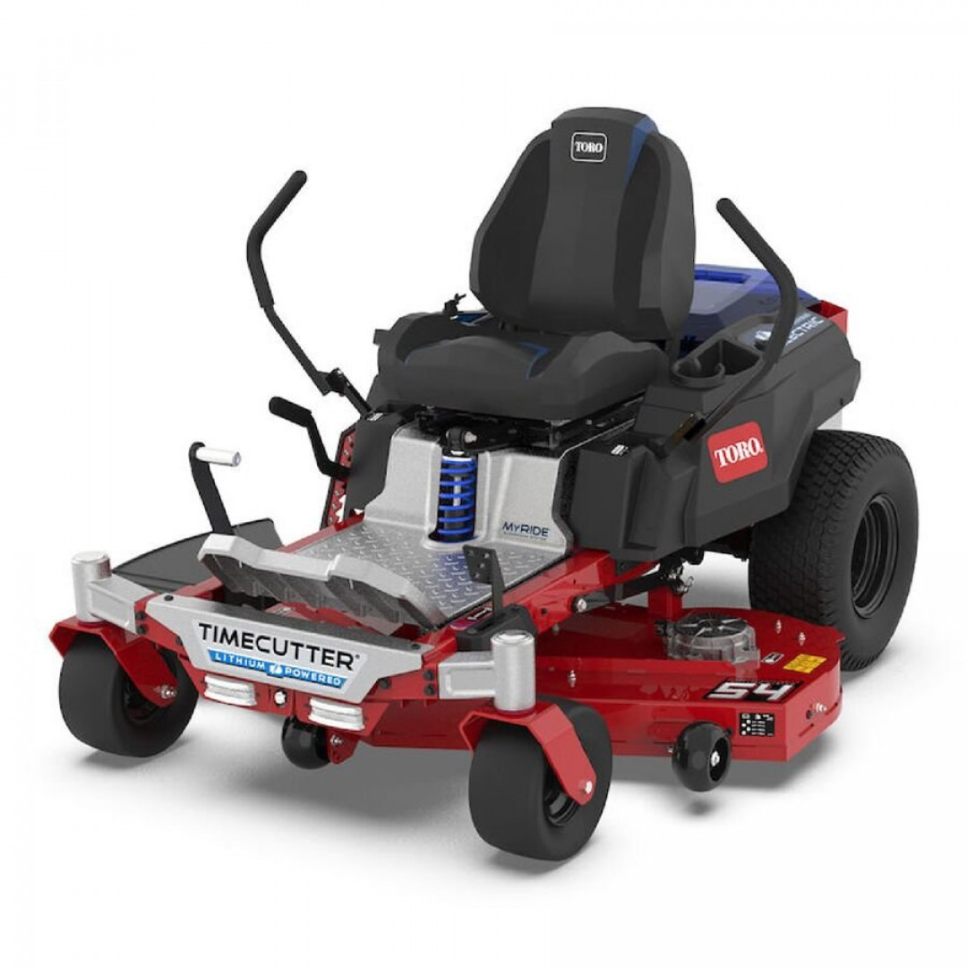 New Toro 54" E-TimeCutter Electric Zero Turn Mower w/MyRIDE Suspension, 60V Max Battery