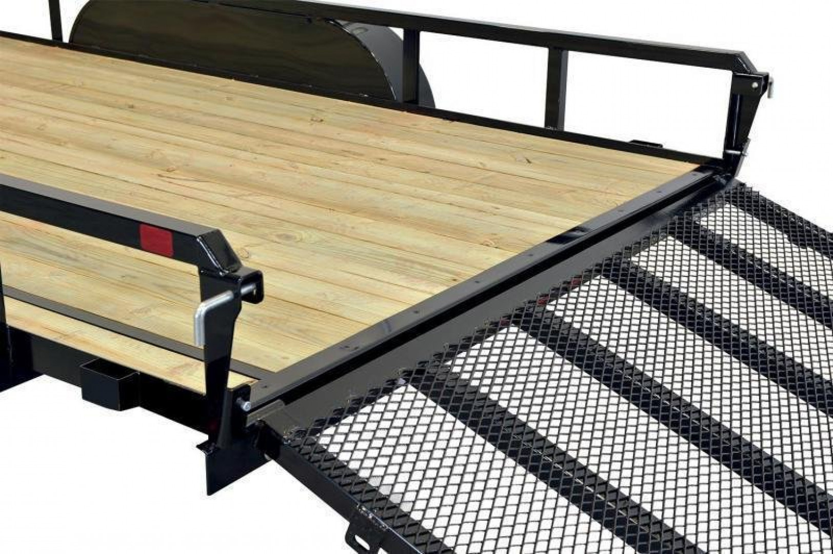 New 6 x 10 Sure-Trac Tube Top Utility, 3k GVWR  w/Set Back Jack & Spring Assist Fold-Flat Landscape Gate