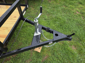 New 6 x 10 Sure-Trac Tube Top Utility, 3k GVWR  w/Set Back Jack & Spring Assist Fold-Flat Landscape Gate