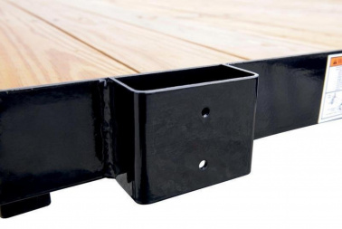 New 6 x 10 Sure-Trac Tube Top Utility, 3k GVWR  w/Set Back Jack & Spring Assist Fold-Flat Landscape Gate