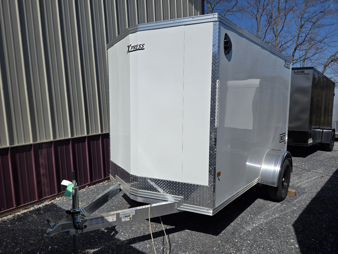 New 6 x 10 Xpress XLT Pro All-Aluminum Cargo / Enclosed Trailer, 3k GVWR ***White w/Ramp Door & 6" Extra Height