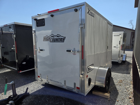 New 6 x 10 Xpress XLT Pro All-Aluminum Cargo / Enclosed Trailer, 3k GVWR ***White w/Ramp Door & 6" Extra Height