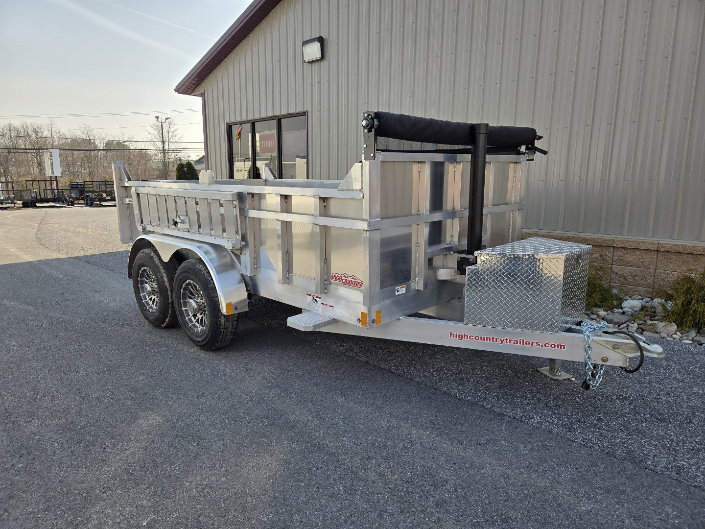 New 6 x 12 High Country Aluminum Dump Trailer, 10K GVWR ***Includes Ramps, Tarp Kit, Tie Downs, 7K Axles, & 16" Aluminum Wheels