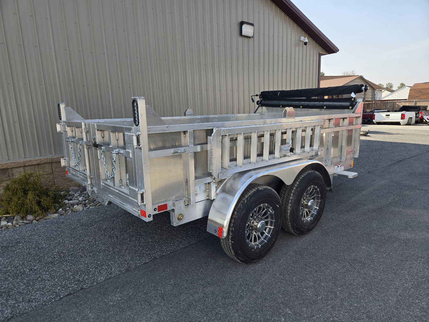 New 6 x 12 High Country Aluminum Dump Trailer, 10K GVWR ***Includes Ramps, Tarp Kit, Tie Downs, 7K Axles, & 16" Aluminum Wheels