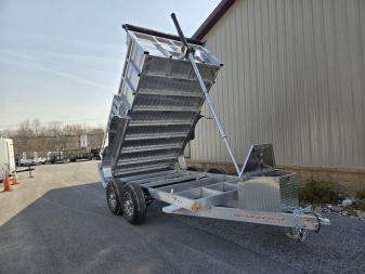 New 6 x 12 High Country Aluminum Dump Trailer, 10K GVWR ***Includes Ramps, Tarp Kit, Tie Downs, 7K Axles, & 16" Aluminum Wheels