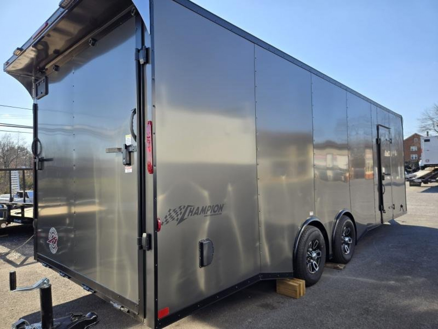 New 8.5 x 24 Homesteader Champion Enclosed Cargo Trailer, 10k ***Charcoal Black Out w/Spread Torsion Axles, PolyCor Side Panels & Alum Wheels