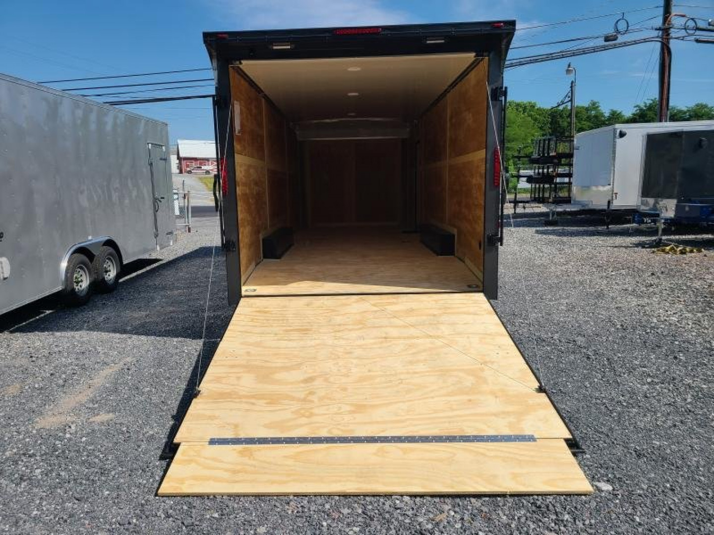 New 8.5 x 24 Homesteader Champion Enclosed Cargo Trailer, 10k ***Charcoal Black Out w/Spread Torsion Axles, PolyCor Side Panels & Alum Wheels