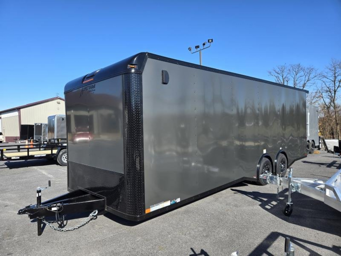 New 8.5 x 24 Homesteader Champion Enclosed Cargo Trailer, 10k ***Charcoal Black Out w/Spread Torsion Axles, PolyCor Side Panels & Alum Wheels