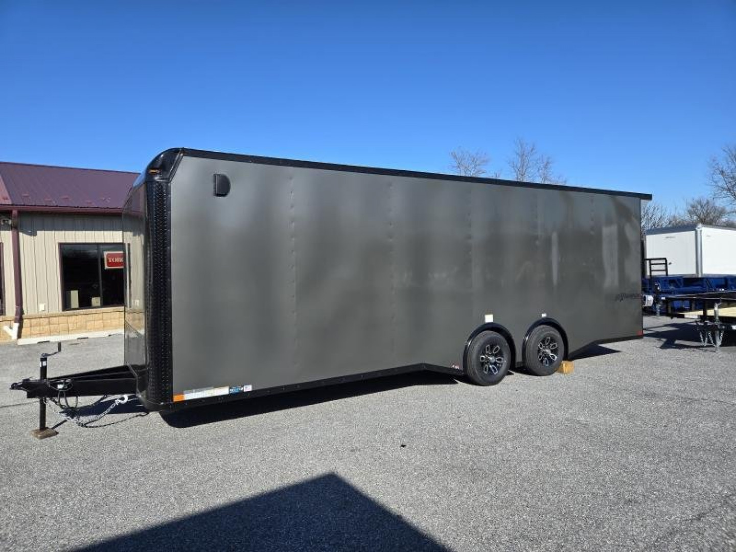 New 8.5 x 24 Homesteader Champion Enclosed Cargo Trailer, 10k ***Charcoal Black Out w/Spread Torsion Axles, PolyCor Side Panels & Alum Wheels
