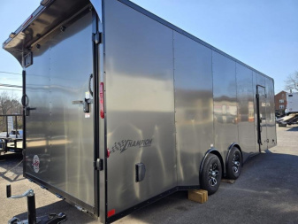 New 8.5 x 24 Homesteader Champion Enclosed Cargo Trailer, 10k ***Charcoal Black Out w/Spread Torsion Axles, PolyCor Side Panels & Alum Wheels