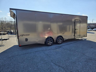 New 8.5 x 24 Homesteader Champion Enclosed Cargo Trailer, 10k ***Charcoal Black Out w/Spread Torsion Axles, PolyCor Side Panels & Alum Wheels