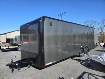 New 8.5 x 24 Homesteader Champion Enclosed Cargo Trailer, 10k ***Charcoal Black Out w/Spread Torsion Axles, PolyCor Side Panels & Alum Wheels