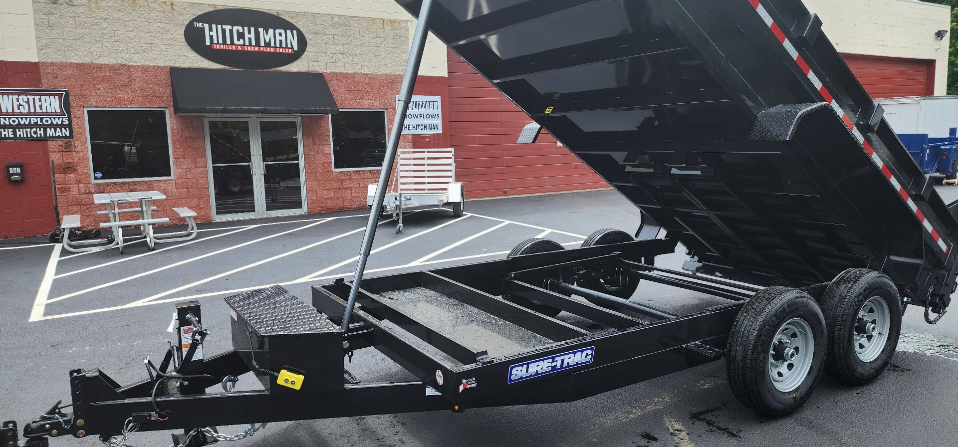 New SALE***7 x 14 Sure-Trac Low-Pro Telescopic Dump Trailer 14k