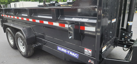 New SALE***7 x 14 Sure-Trac Low-Pro Telescopic Dump Trailer 14k