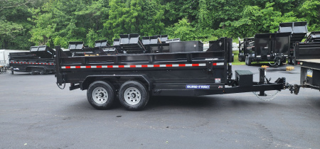 New SALE***7 x 14 Sure-Trac Low-Pro Telescopic Dump Trailer 14k