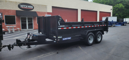 New SALE***7 x 14 Sure-Trac Low-Pro Telescopic Dump Trailer 14k