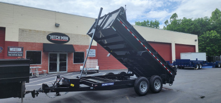 New SALE***7 x 14 Sure-Trac Low-Pro Telescopic Dump Trailer 14k
