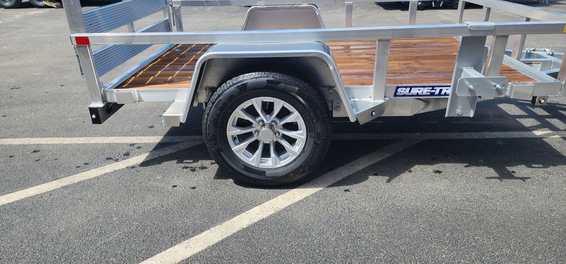 New 5 x 8 Sure-Trac Aluminum Tube Top  Utility Trailer 3k **Wood Deck