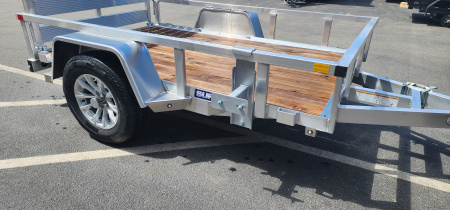 New 5 x 8 Sure-Trac Aluminum Tube Top  Utility Trailer 3k **Wood Deck