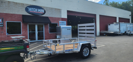 New 5 x 8 Sure-Trac Aluminum Tube Top  Utility Trailer 3k **Wood Deck