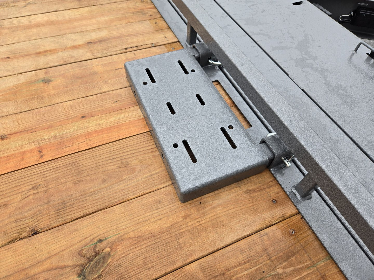 New 7 x 20 BWISE EF20-14-HD Equipment Trailer, 15.4K GVWR ***Hammertone Gray w/ I-Beam Frame, Full-Width Ramps, Winch Mount, 3' Self-Cleaning Dovetail