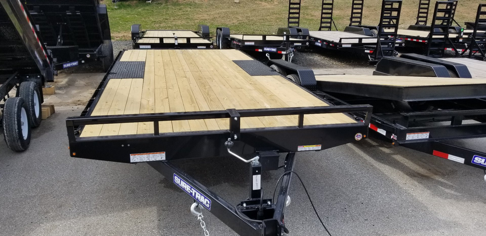 New 8.5 x 18 Sure-Trac Low Profile Flat Deck Deckover 10k **DEMO