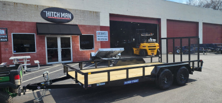 New 7 x 16 Sure-Trac Tube Top Utility Trailer  7k